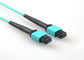 High Speed MTP / MPO Fiber Optic Patch Cord OM3 50 / 125um 12 Cores