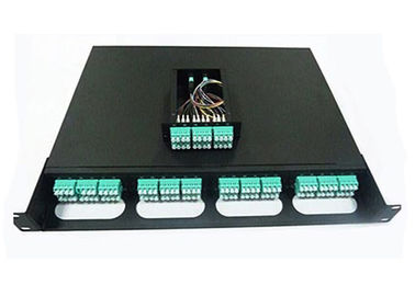 96 Cores Fiber Optic Patch Panel Cold Rolled Steel Material Single / Multi Mode