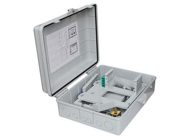 16 Ports Fiber Optic Termination Box , FTTH PLC Fiber Optic Splitter Box