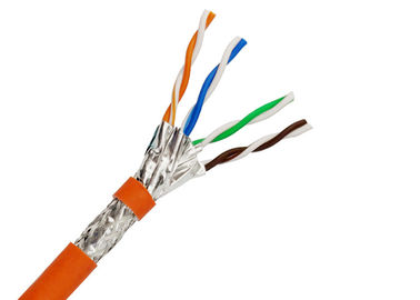 0 . 57MM Cat 7 Network Cable , Bare Copper Conductor SFTP Cat7 Cable