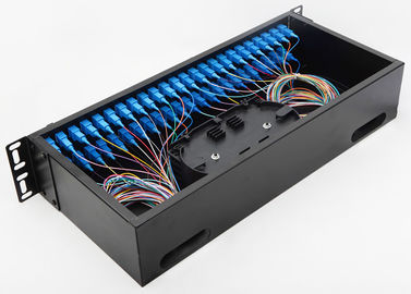 Single Mode 1U Fiber Optic Patch Panel 19 Inch Rack Mounted Type 48 Port