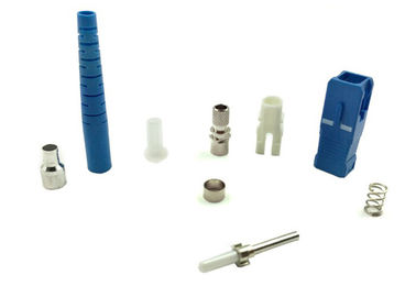 SC Fiber Optic Connectors Single / Multi Mode For Patch Cord Various Color