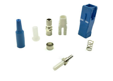 SC Fiber Optic Connectors Single / Multi Mode For Patch Cord Various Color