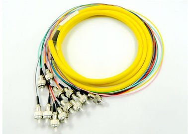 FC UPC Single Mode Fiber Jumpers Yellow Color 50dB Return Loss Custom Length
