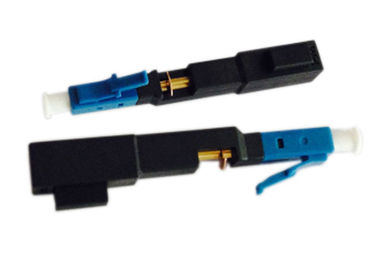 Quick Connect Fiber Optic Connectors LC / UPC Single Mode Blue Color