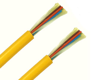 Multi Core Indoor Fiber Optic Cable , SM Breakout Single Mode Fiber Optic Cable